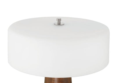 ##Antique Hardware## 1 Light LED Table Lamp in Walnut