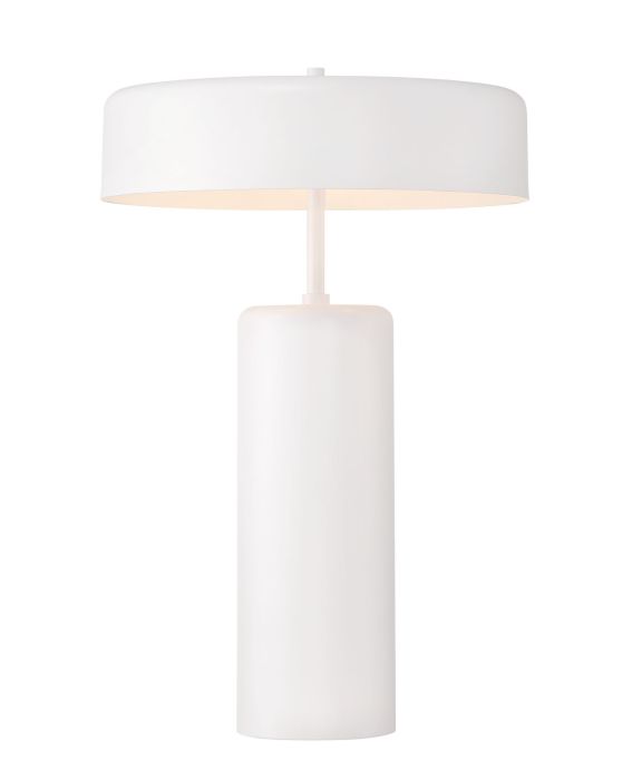 3 Light Table Lamp in White