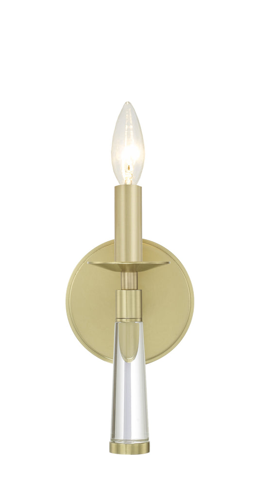 Baxter 1 Light Aged Brass Sconce Wall Sconce Crystorama