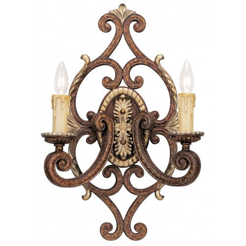 2 Light Palacial Bronze Wall Sconce Wall Sconce Livex