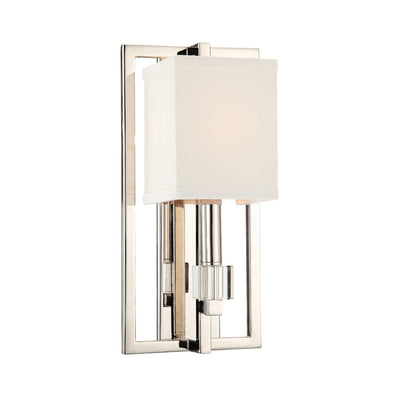 Dixon 1 Light Polished Nickel Sconce Wall Sconce Crystorama