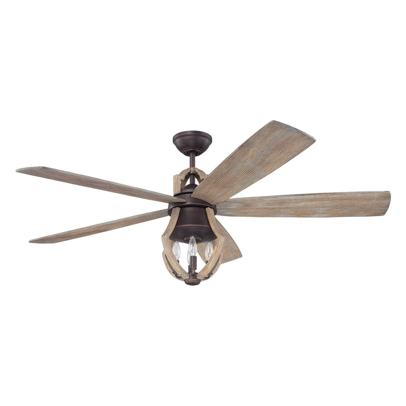 56" Winton in Aged Bronze Brushed w/ Weathered Pine Blades Ceiling Fan CRAFTMADE