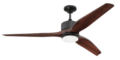 60" Mobi Indoor/Outdoor (Wet) in Oiled Bronze w/ Mahogany Blades Ceiling Fan CRAFTMADE