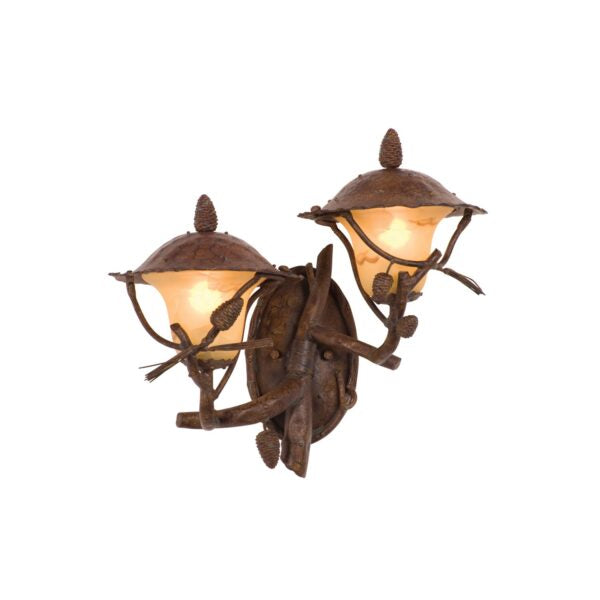 Ponderosa Outdoor 2 Light Wall Bracket (Right) Wall Sconce Kalco