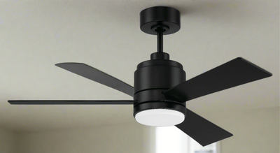 42" McCoy 3-Blade in Flat Black w/ Flat Black Blades Ceiling Fan CRAFTMADE