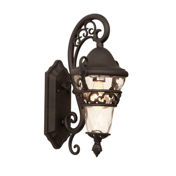 Anastasia Outdoor 1 Light Small Wall Bracket Wall Sconce Kalco