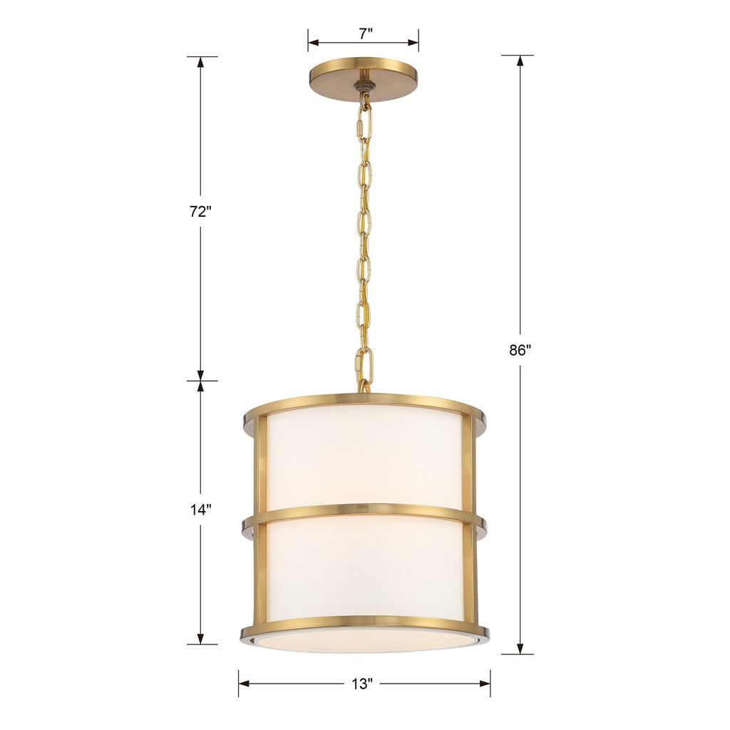 Brian Patrick Flynn Hulton 3 Light Luxe Gold Mini Chandelier Chandelier Crystorama