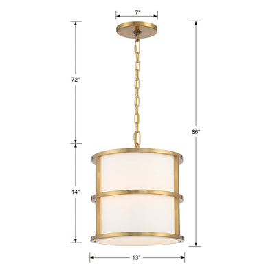 Brian Patrick Flynn Hulton 3 Light Luxe Gold Mini Chandelier Chandelier Crystorama