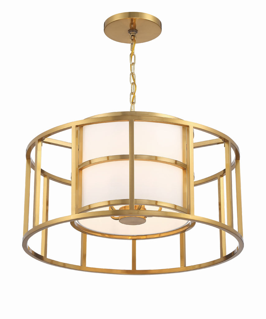 Brian Patrick Flynn Hulton 5 Light Luxe Gold Chandelier Chandelier Crystorama