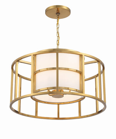 Brian Patrick Flynn Hulton 5 Light Luxe Gold Chandelier Chandelier Crystorama