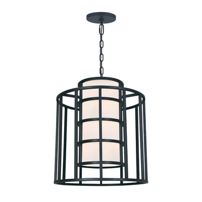 Brian Patrick Flynn Hulton 6 Light Matte Black Chandelier Chandelier Crystorama