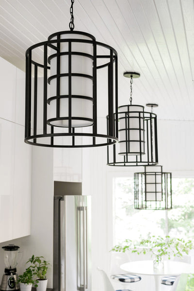 Brian Patrick Flynn Hulton 6 Light Matte Black Chandelier Chandelier Crystorama