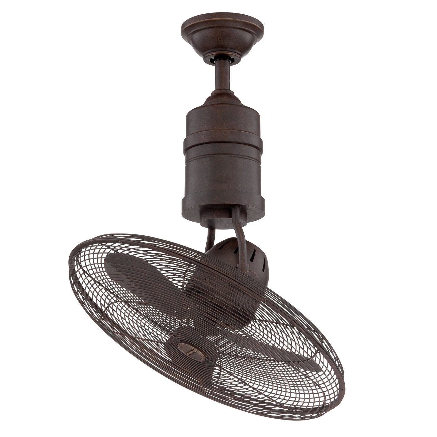 18" Bellows III Indoor/Outdoor (Damp) in Aged Bronze Textured w/ Aged Bronze Blades Ceiling Fan CRAFTMADE