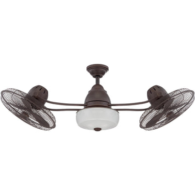 48" Bellows II Indoor/Outdoor (Damp) in Aged Bronze Textured w/ Aged Bronze Blades Ceiling Fan CRAFTMADE