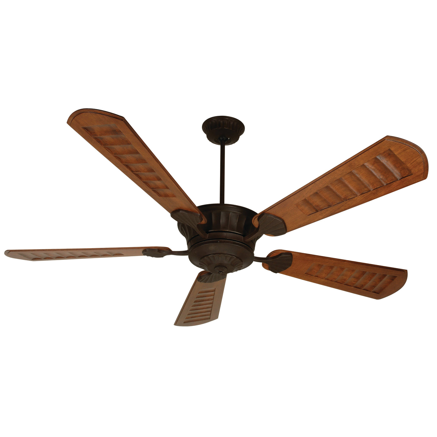 70" DC Epic in Oiled Bronze w/ Scalloped Walnut/Walnut Blades Ceiling Fan CRAFTMADE