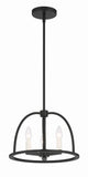 Abbott 3 Light Black Mini Chandelier Chandelier Crystorama