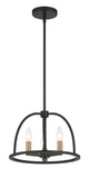 Abbott 3 Light Black Mini Chandelier Chandelier Crystorama