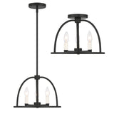 Abbott 3 Light Black Mini Chandelier Chandelier Crystorama