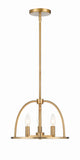 Abbott 3 Light Vibrant Gold Mini Chandelier Chandelier Crystorama