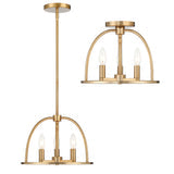 Abbott 3 Light Vibrant Gold Mini Chandelier Chandelier Crystorama