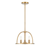 Abbott 3 Light Vibrant Gold Mini Chandelier Chandelier Crystorama