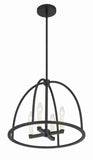 Abbott 4 Light Black Chandelier Chandelier Crystorama