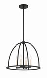 Abbott 4 Light Black Chandelier Chandelier Crystorama