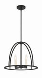 Abbott 4 Light Black Chandelier Chandelier Crystorama