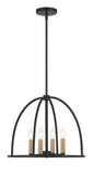 Abbott 4 Light Black Chandelier Chandelier Crystorama