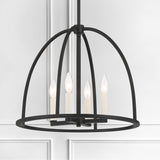 Abbott 4 Light Black Chandelier Chandelier Crystorama