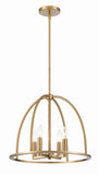 Abbott 4 Light Vibrant Gold Chandelier Chandelier Crystorama