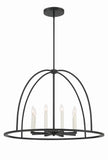 Abbott 8 Light Black Chandelier Chandelier Crystorama