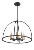 Abbott 8 Light Black Chandelier Chandelier Crystorama