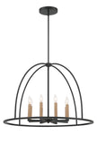 Abbott 8 Light Black Chandelier Chandelier Crystorama