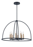 Abbott 8 Light Black Chandelier Chandelier Crystorama