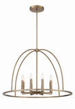 Abbott 8 Light Vibrant Gold Chandelier Chandelier Crystorama