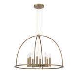 Abbott 8 Light Vibrant Gold Chandelier Chandelier Crystorama