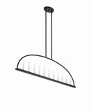 Abbott 11 Light Black Linear Chandelier Chandelier Crystorama