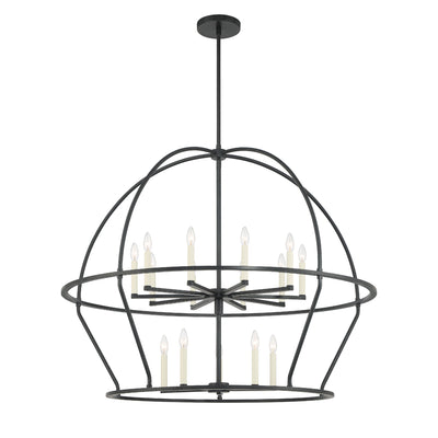 Abbott 15 Light Black Chandelier Chandelier Crystorama