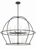 Abbott 15 Light Black Chandelier Chandelier Crystorama