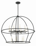 Abbott 15 Light Black Chandelier Chandelier Crystorama