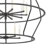 Abbott 15 Light Black Chandelier Chandelier Crystorama