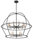 Abbott 15 Light Black Chandelier Chandelier Crystorama