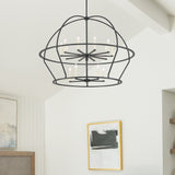 Abbott 15 Light Black Chandelier Chandelier Crystorama