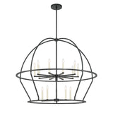 Abbott 15 Light Black Chandelier Chandelier Crystorama