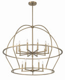 Abbott 15 Light Vibrant Gold Chandelier Chandelier Crystorama