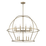 Abbott 15 Light Vibrant Gold Chandelier Chandelier Crystorama