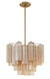 Addis 4 Light Aged Brass Chandelier Chandelier Crystorama