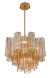 Addis 4 Light Aged Brass Chandelier Chandelier Crystorama