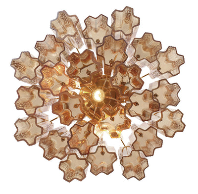 Addis 4 Light Aged Brass Semi Flush Mount Semi Flush Crystorama